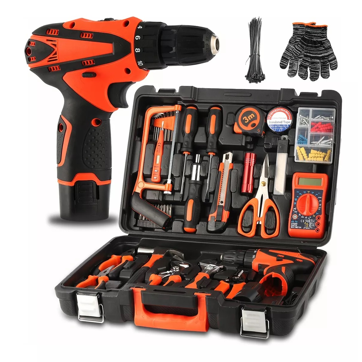 Kit De Herramientas Con Inalambricos Taladro Eléctrico 229pcs