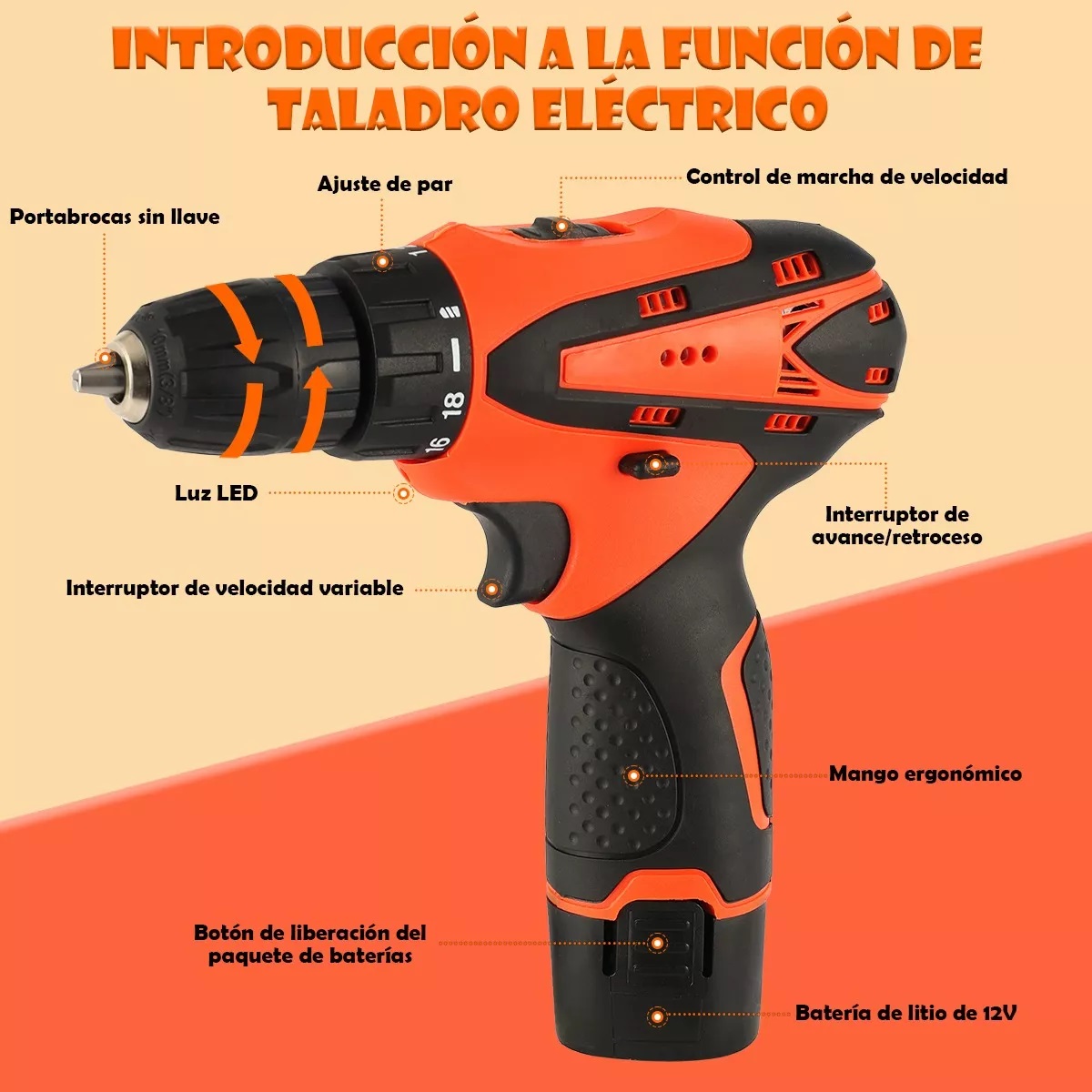 Kit De Herramientas Con Inalambricos Taladro Eléctrico 229pcs