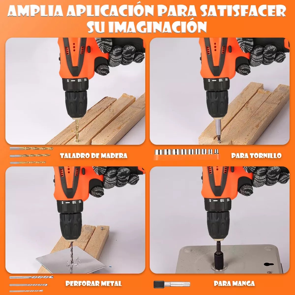 Kit De Herramientas Con Inalambricos Taladro Eléctrico 229pcs