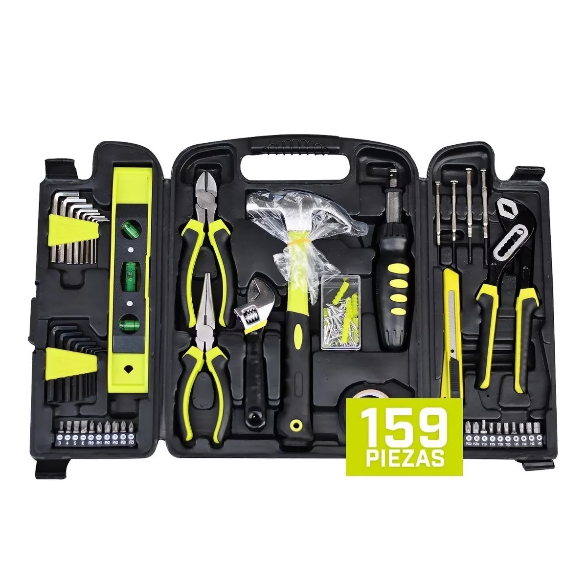 Set De Herramientas Manuales 159 Piezas Con Estuche 