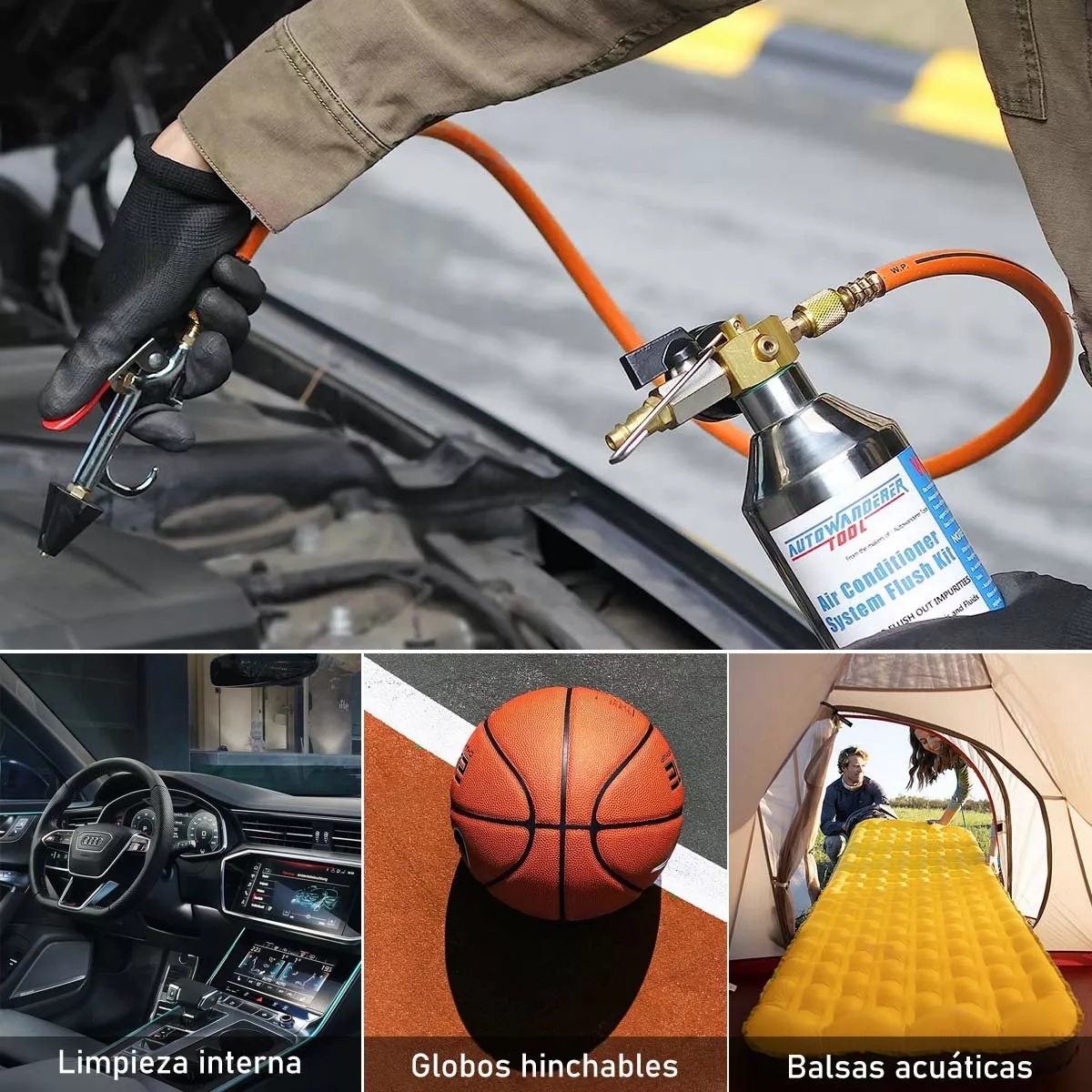 Kit Accesorios Aire Para Compresor Con Manguera 20 Piezas