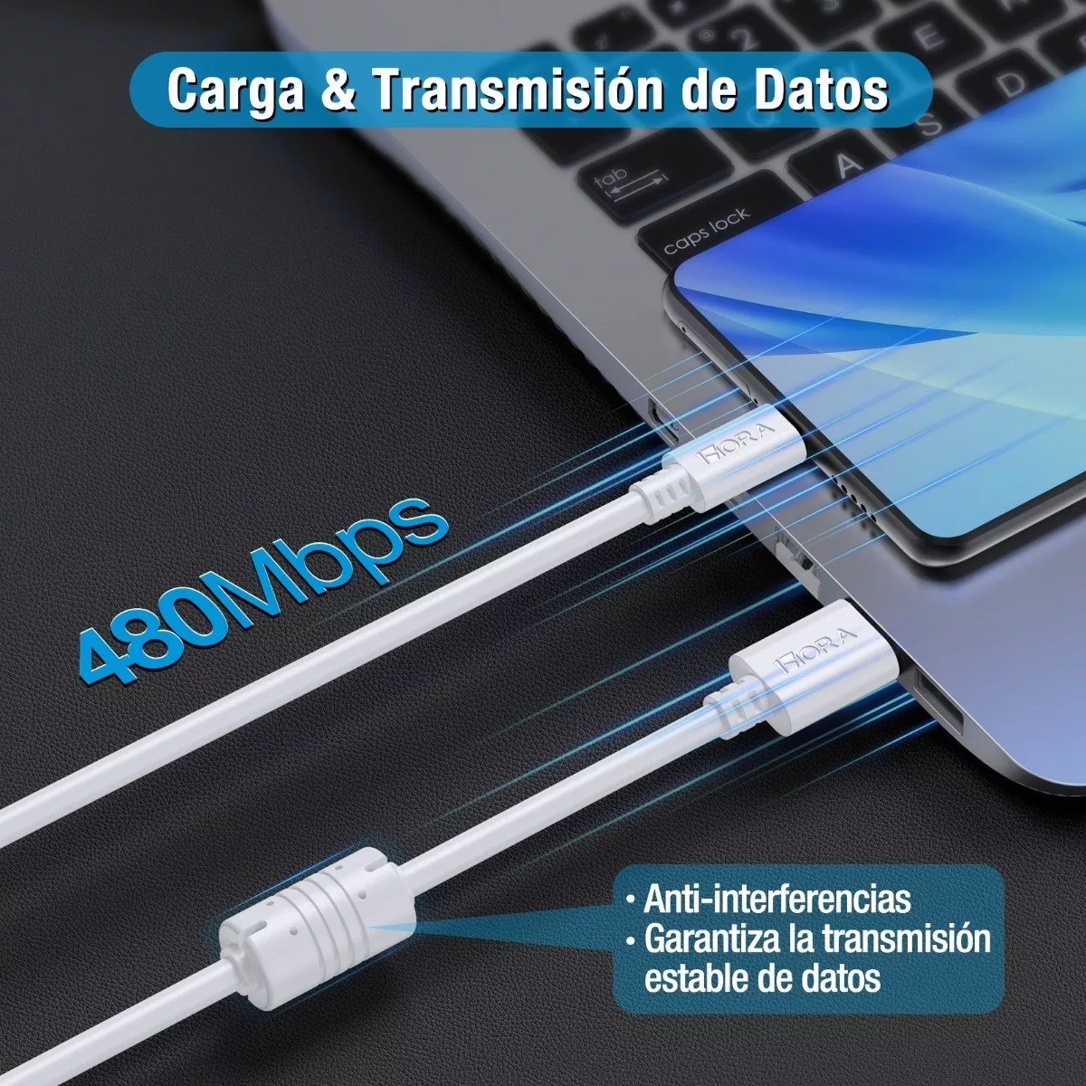 Cable V8 Micro Usb Reforzado 1.5m ( Paquete 10 Pzs )