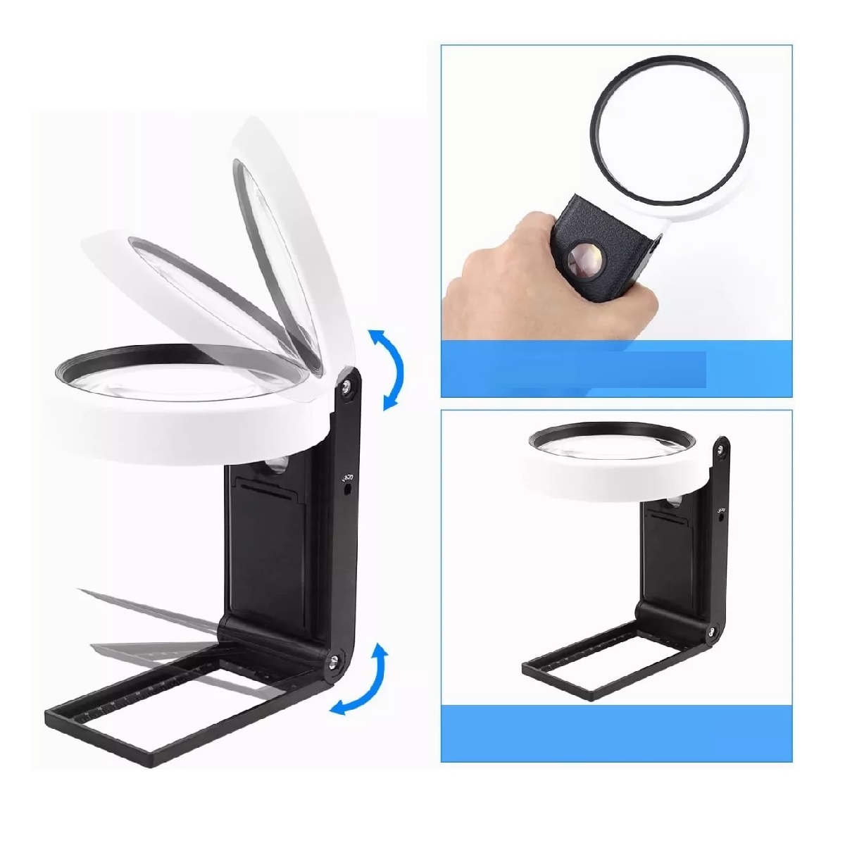 Lupa Con Luz Led Lentes Con Lupa Lupas De Aumento 25x 6x