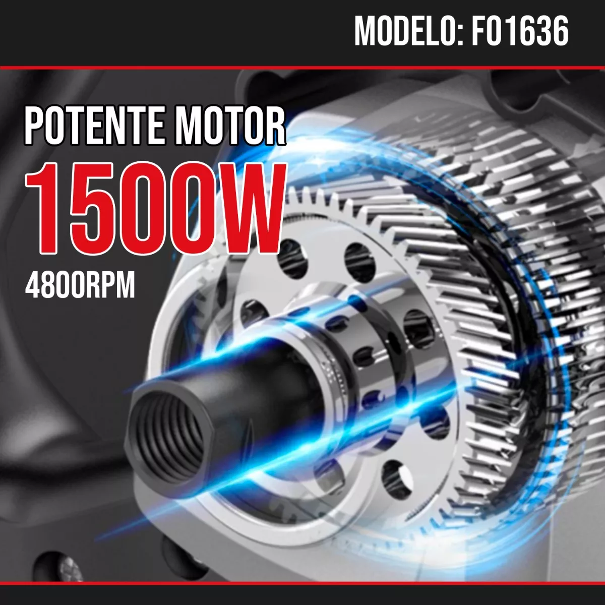 Mezcladora Electrica 1500w (13.5a) Negro