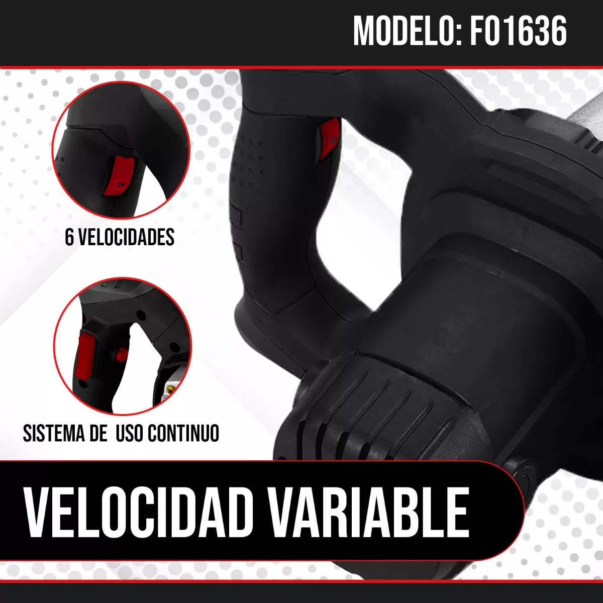 Mezcladora Electrica 1500w (13.5a) Negro