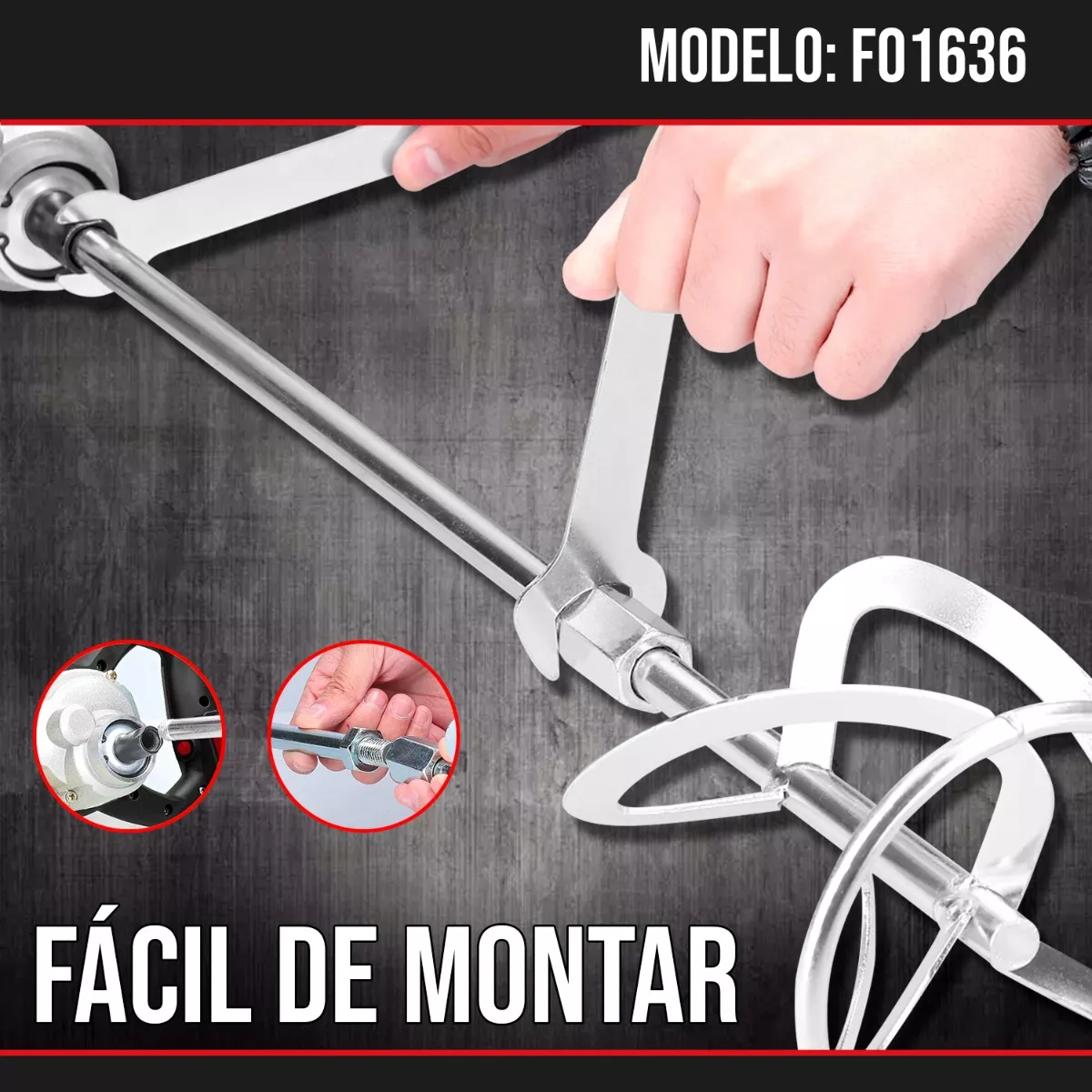 Mezcladora Electrica 1500w (13.5a) Negro