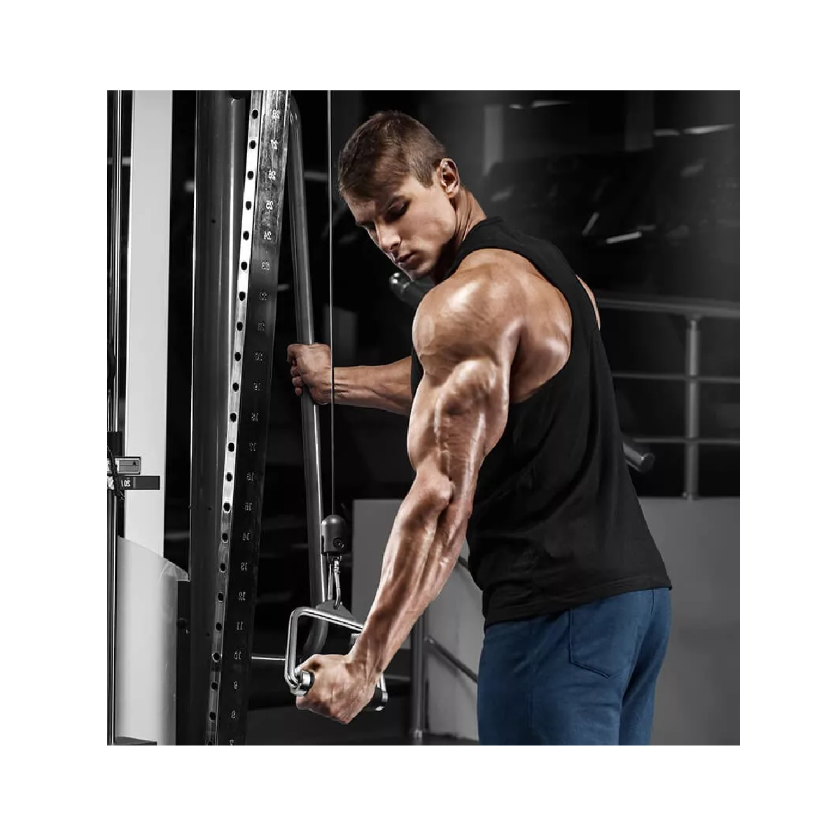 Par De Agarres Jaladera Tipo D Sencilla Para Polea Gym