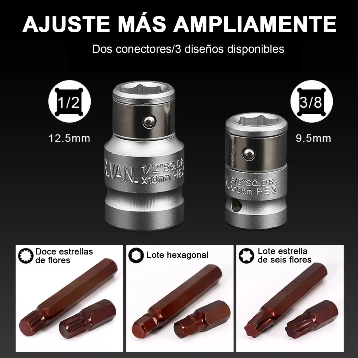 Puntas Bristol, Torx Y Hexagonales Con Adaptador, 40 Piezas Estuche