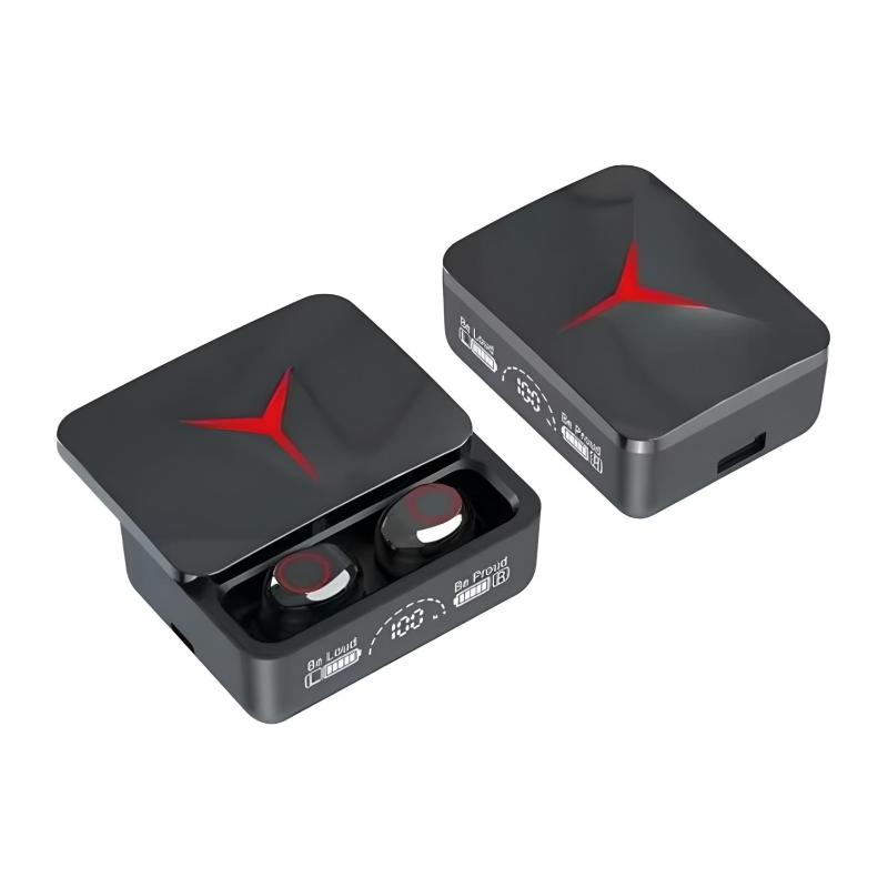 Audífonos in-ear gamer inalámbricos Audifonos On-Ear M90 pro negro con luz LED