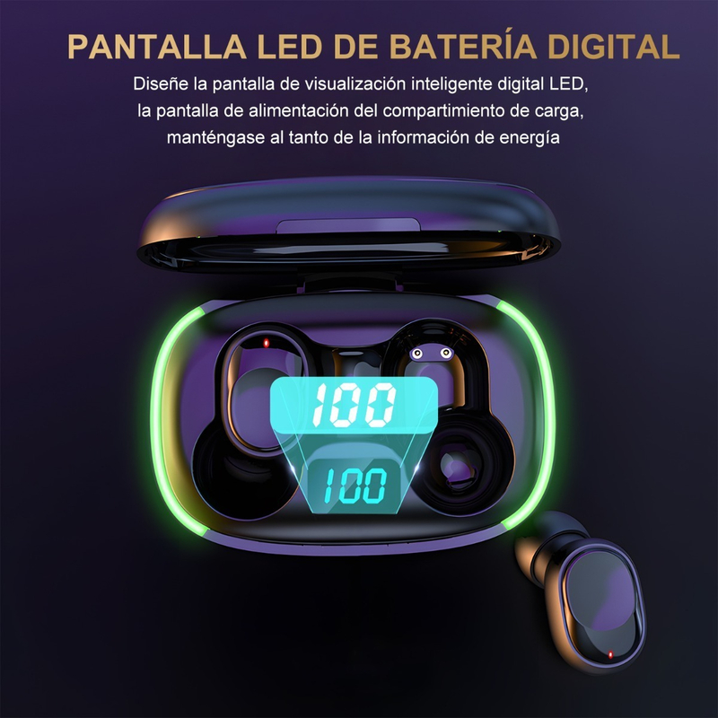 Audífonos Inalámbricos Bluetooth Función Carga Inalámbrica BT3-0066