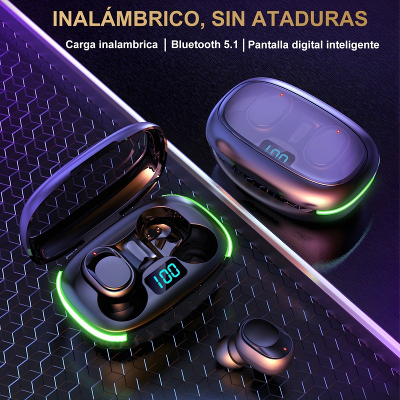 Audífonos Inalámbricos Bluetooth Función Carga Inalámbrica BT3-0066