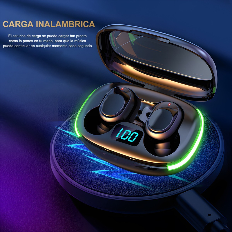 Audífonos Inalámbricos Bluetooth Función Carga Inalámbrica BT3-0066