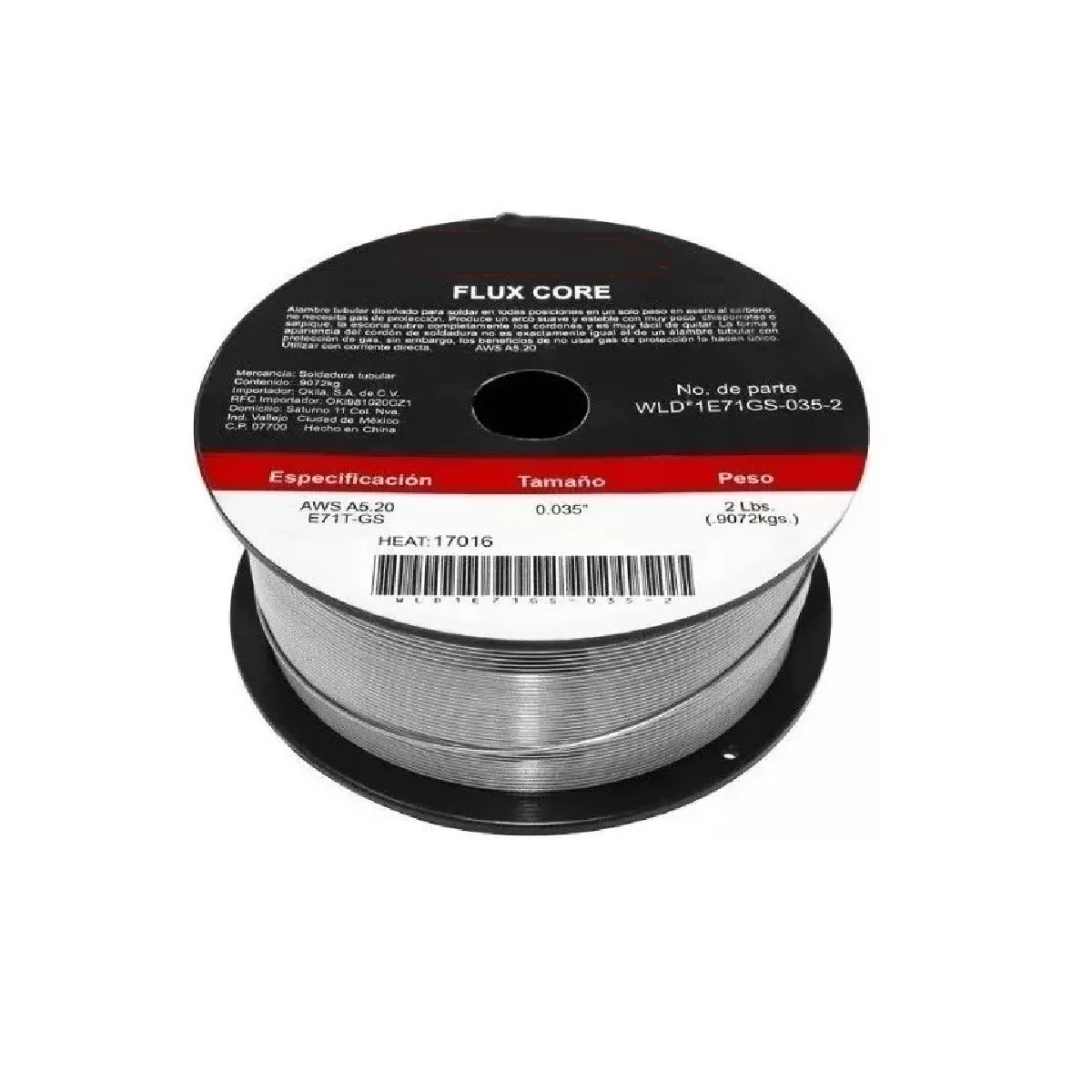 Rollo De Microalambre Tubular 2 Lbs (no Gas)0.035 0.9072kgs