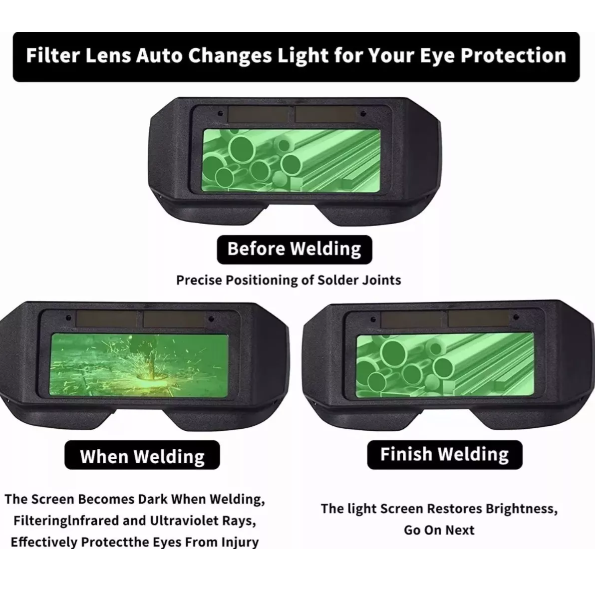 Lentes Careta Soldar Industrial Electronica Soldador