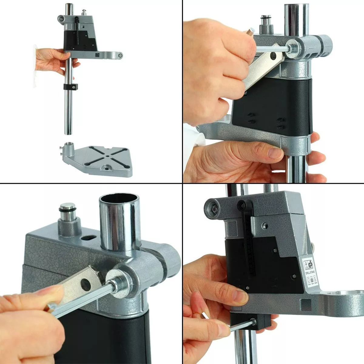 Soporte Vertical Para Taladro 60 Mm Medidas Universal Hierro