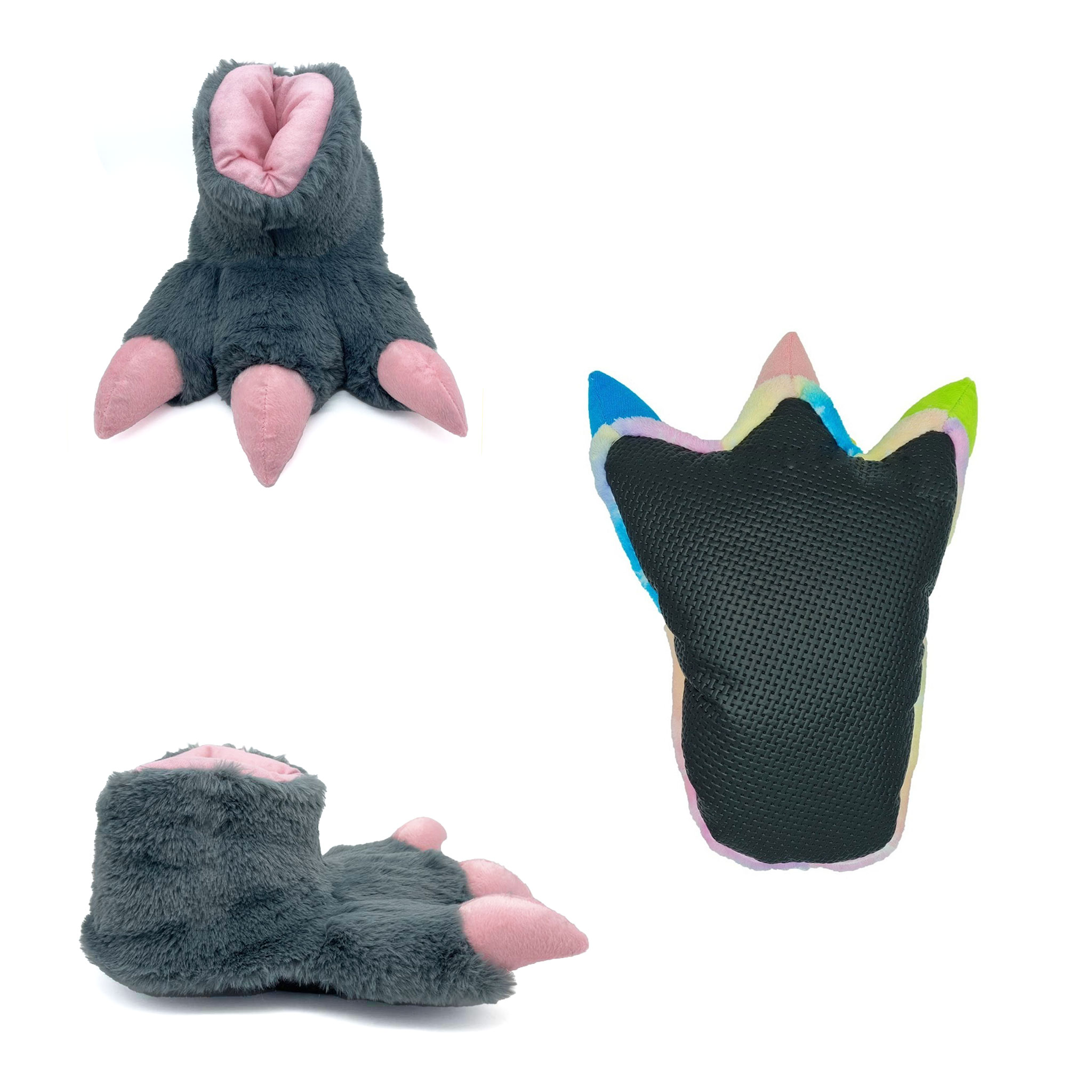 Pantuflas Garras de Dinosaurio Luli Patotas Cómodas y Divertidas Tela Cálida y Suave con Suela Antideslizante Unisex para Toda la Familia