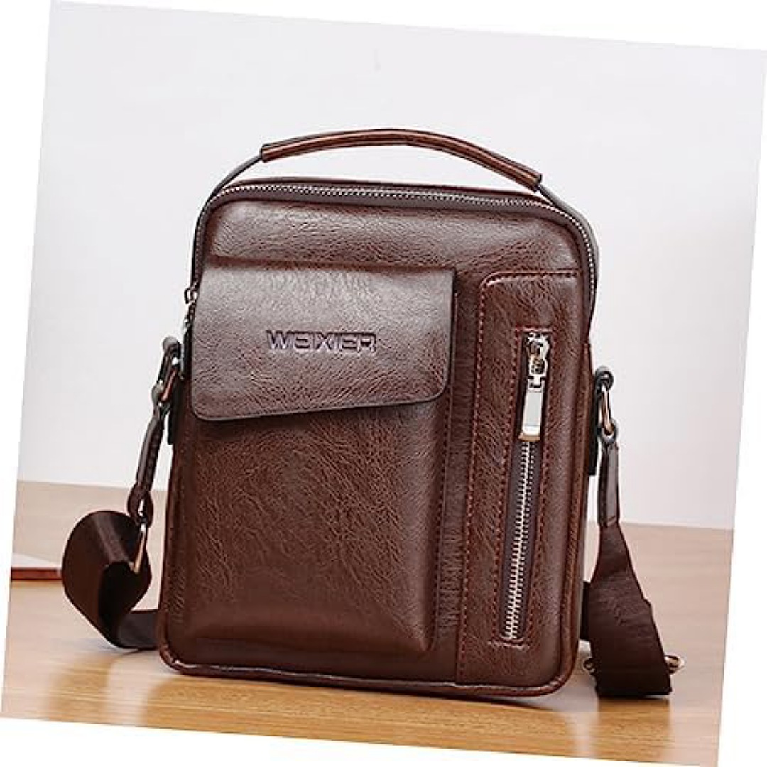 Bag Bandolera De Cuero Messenger Bag For Men Bolsos De Cuero Para Hombres Diagonal Bag Men'S Bag Bolsos De Hombro Marrón Japonés Hombre