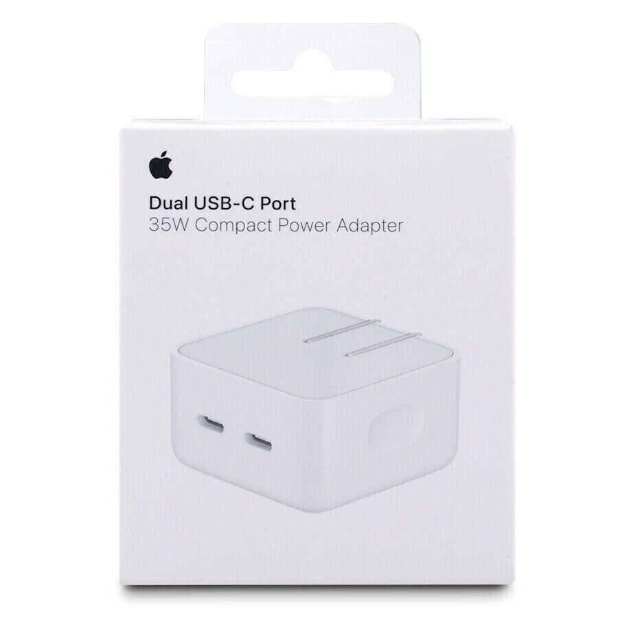 Cargador Completo 35W Tipo C Para Apple iPhone 15 Series Y iPad 2018 Y Posteriores 2 Metros Doble Salida 1 Cable