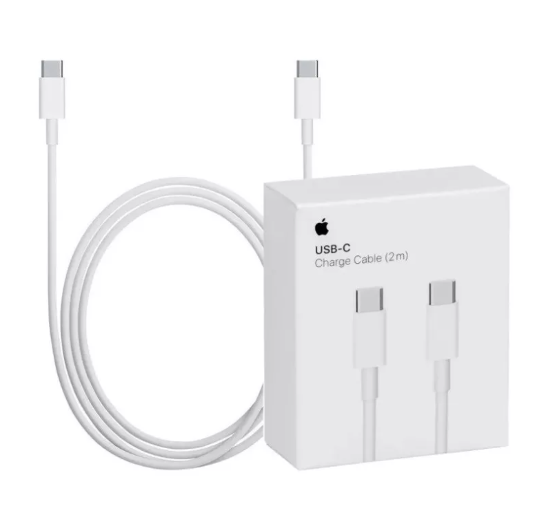 Cargador Completo 35W Tipo C Para Apple iPhone 15 Series Y iPad 2018 Y Posteriores 2 Metros Doble Salida 1 Cable