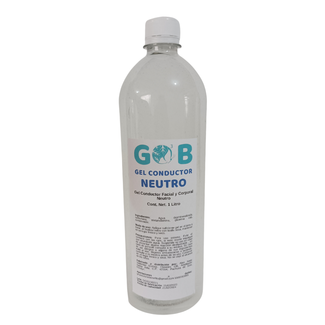 Gel Conductor Neutro Para Aparatología Gob 1 Litro