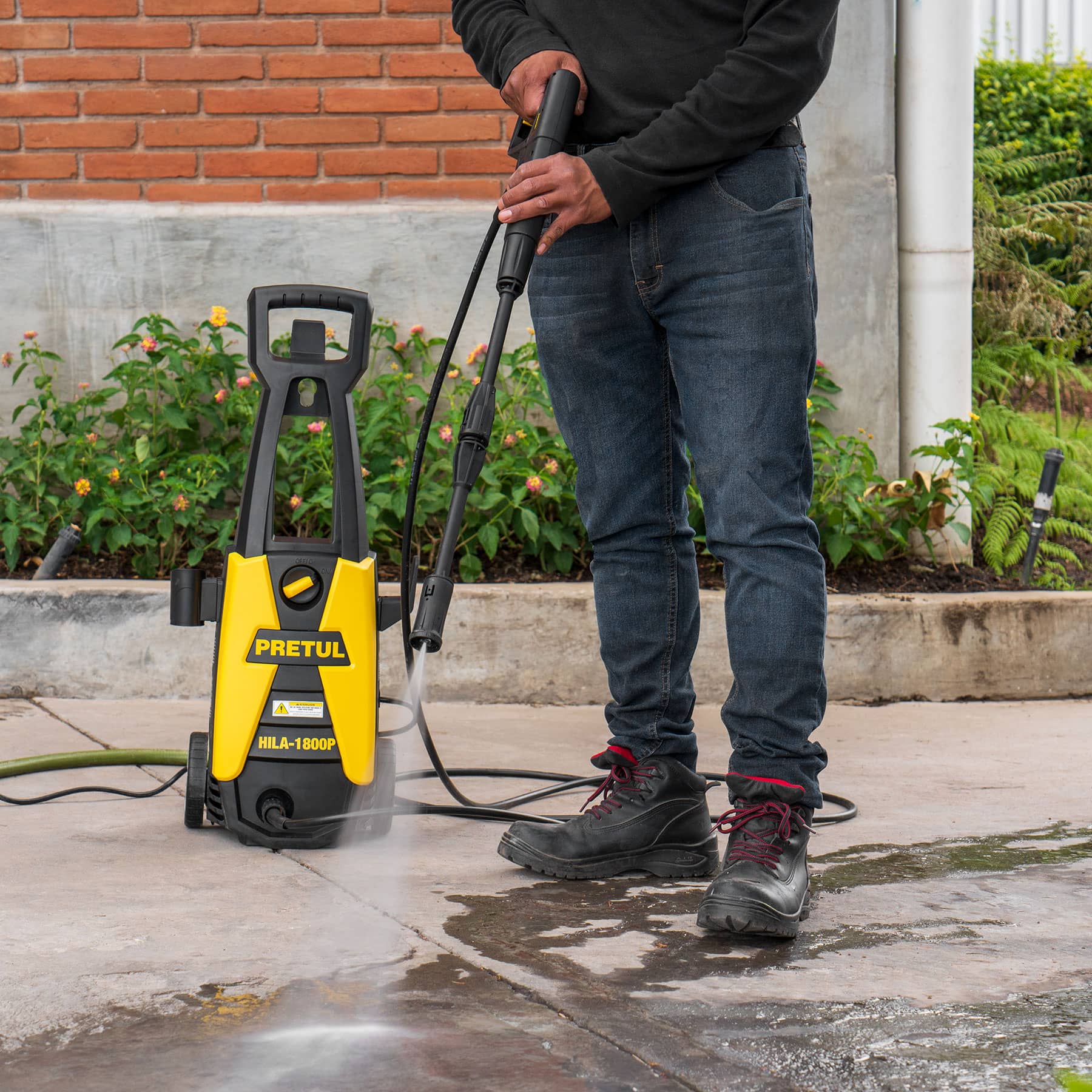 HIDROLAVADORA ELÉCTRICA, 1800 PSI, PRETUL 26024