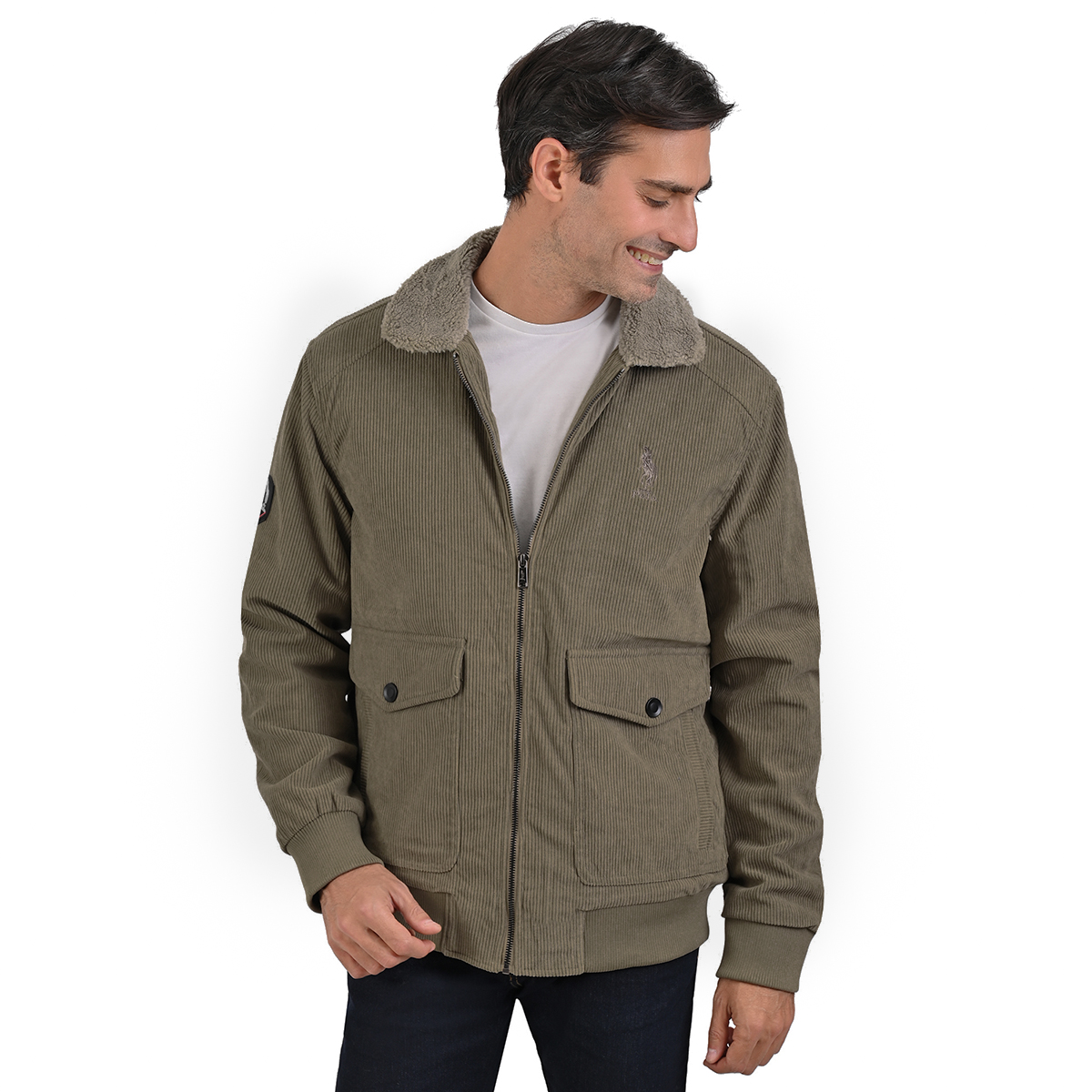 Chamarra De Pana Para Caballero Marca Hpc Polo 100% Original