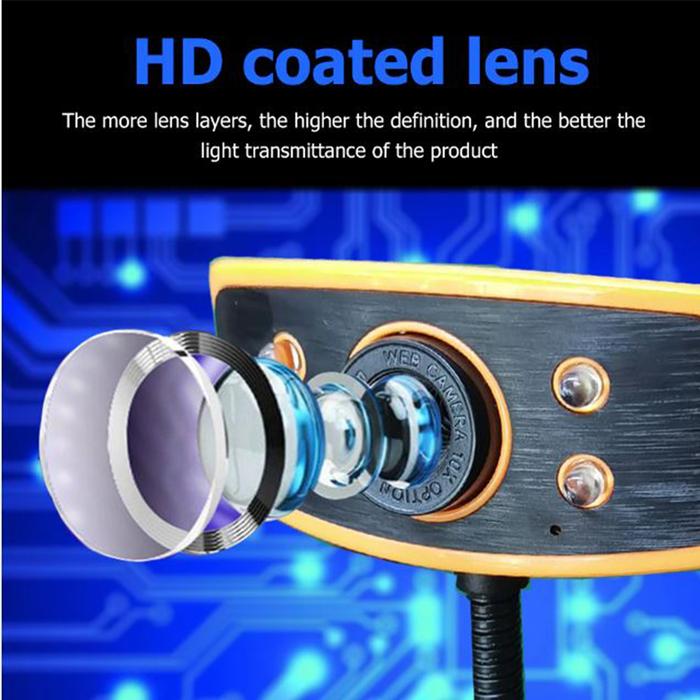 Cámara Web para Streaming HD MXPWB-001-5 Full HD USB 30 1080P 2MP Metal Naranja, WebTuberPro