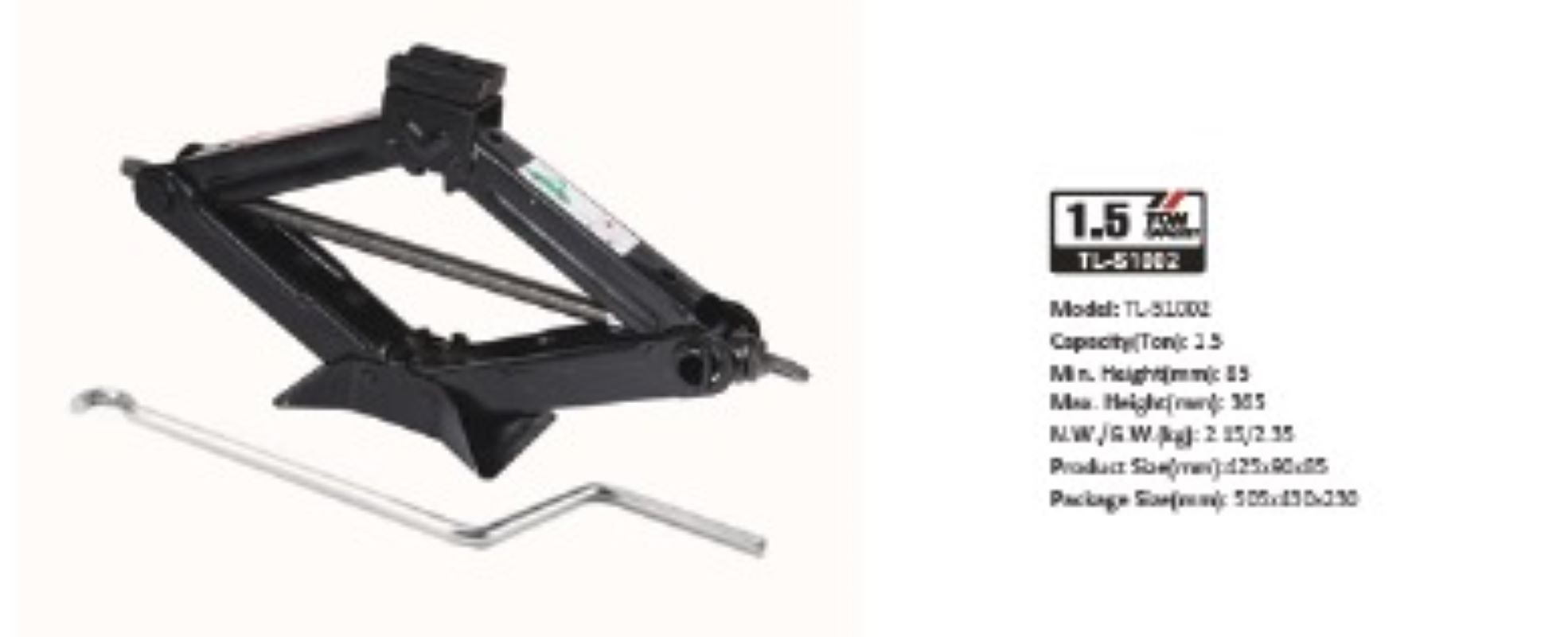 GATO TIJERA MTR 1.5TN MOD. GT-TLS1002-MTREP