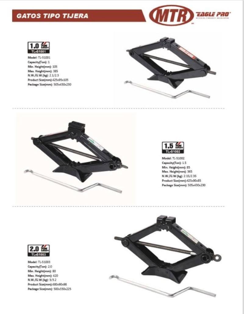 GATO TIJERA MTR 1.5TN MOD. GT-TLS1002-MTREP