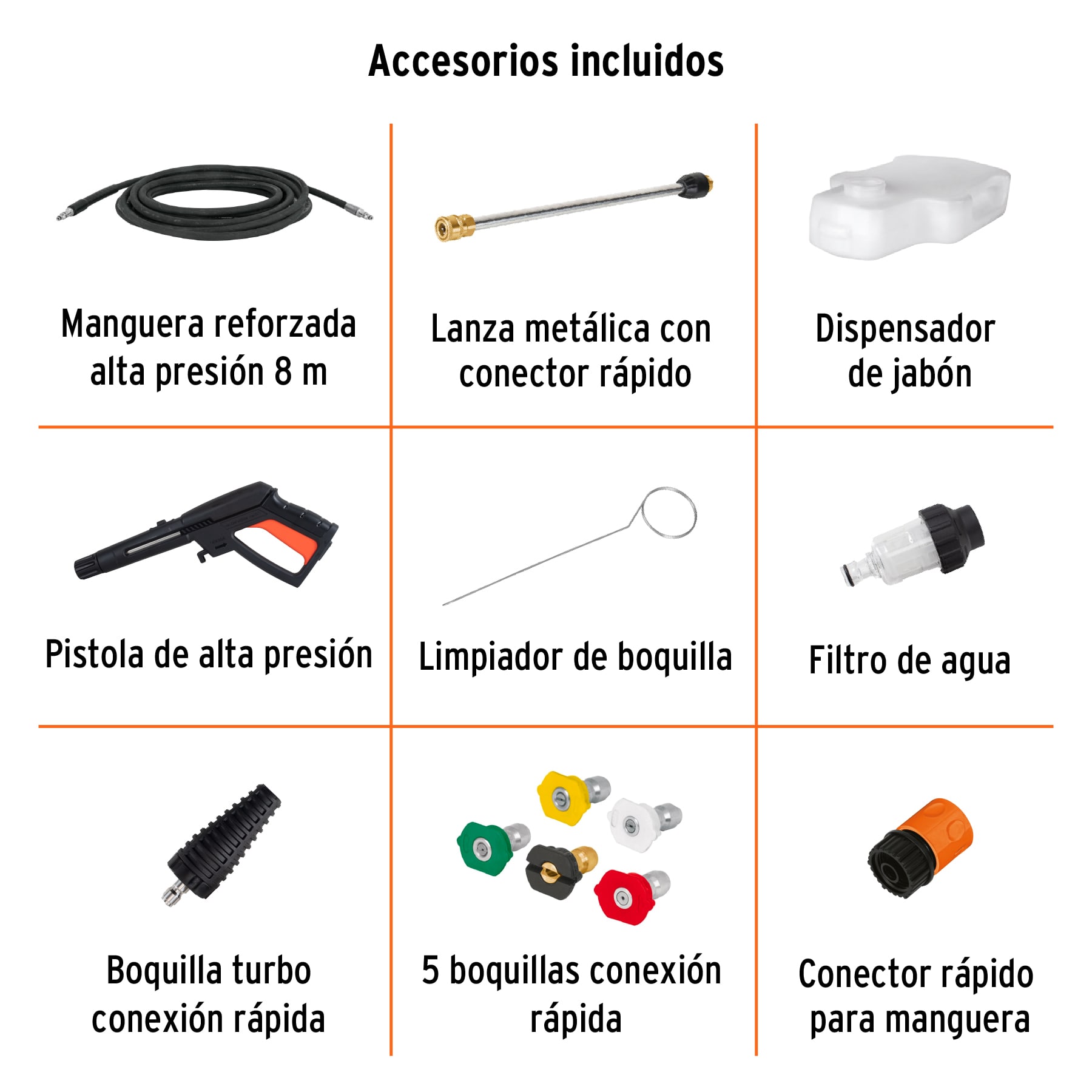 HIDROLAVADORA ELÉCTRICA,2000 PSI, MOTOR DE INDUCCIÓN, TRUPER EXPERT 102111