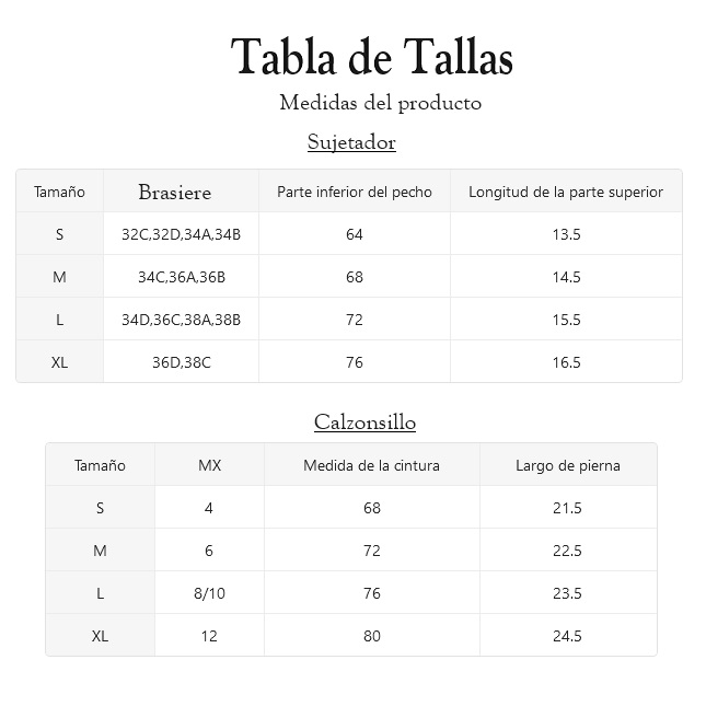 Conjunto de lenceria de encaje bordado.