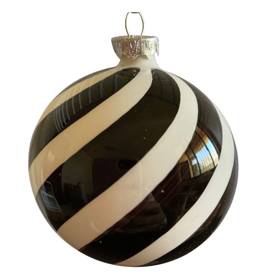 Esferas tipo caramelo hechos de vidrio soplado