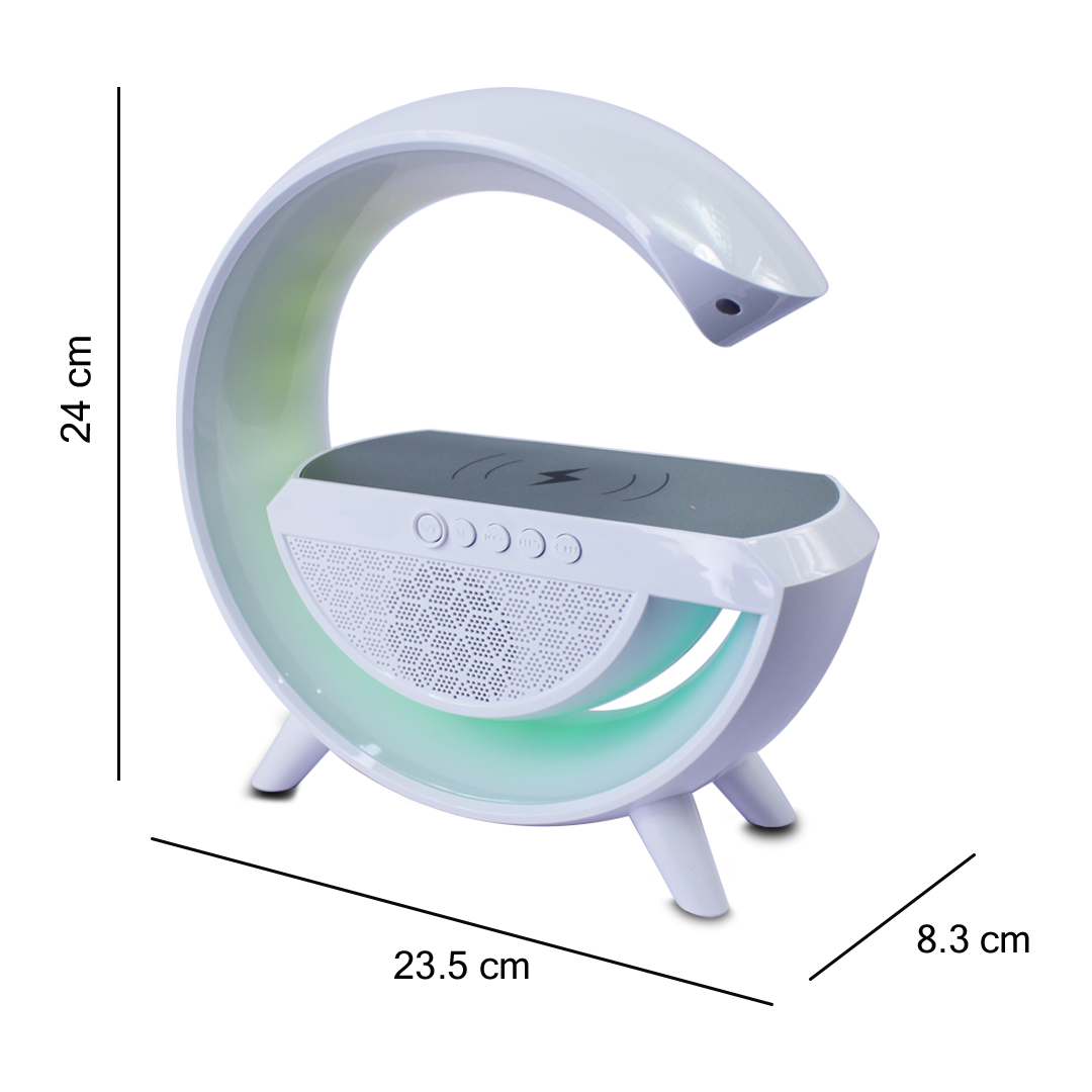 Bocina G inteligente Cargador Inalambrico Luz Rgb Bt2301