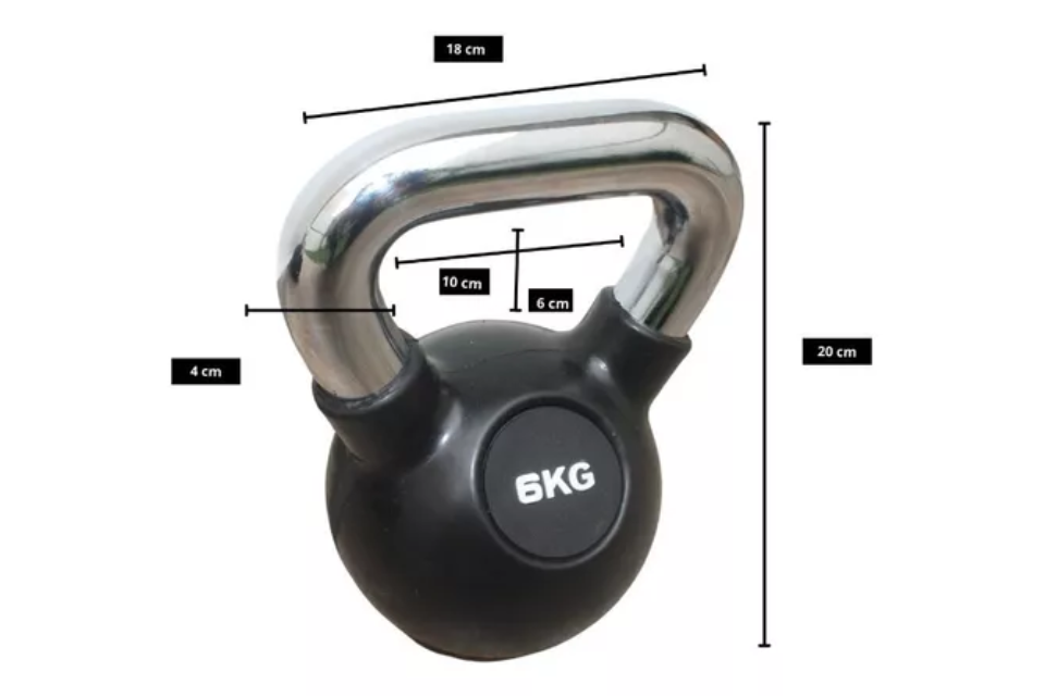 Pesa Rusa Kettlebell 6 Kg Hacer Ejercicio Mancuernas