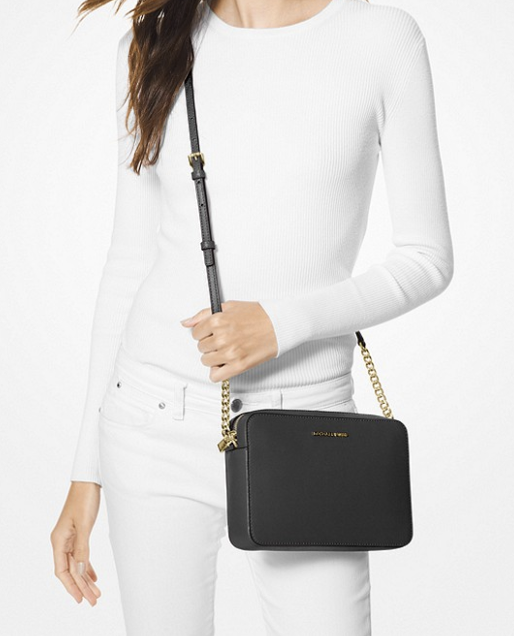 Bolsa Crossbody Michael kors, color negro