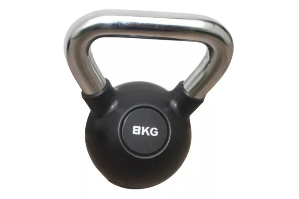 Pesa Rusa Kettlebell 8 Kg Hacer Ejercicio Mancuernas