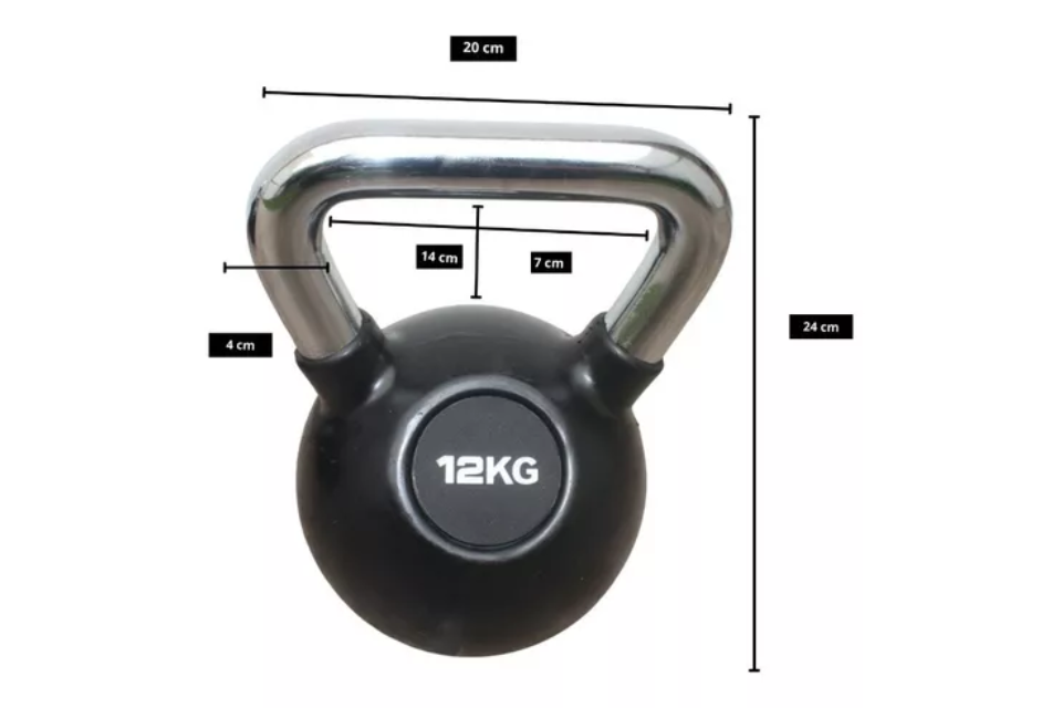 Pesa Rusa Kettlebell 12 KG Hacer Ejercicio Mancuernas