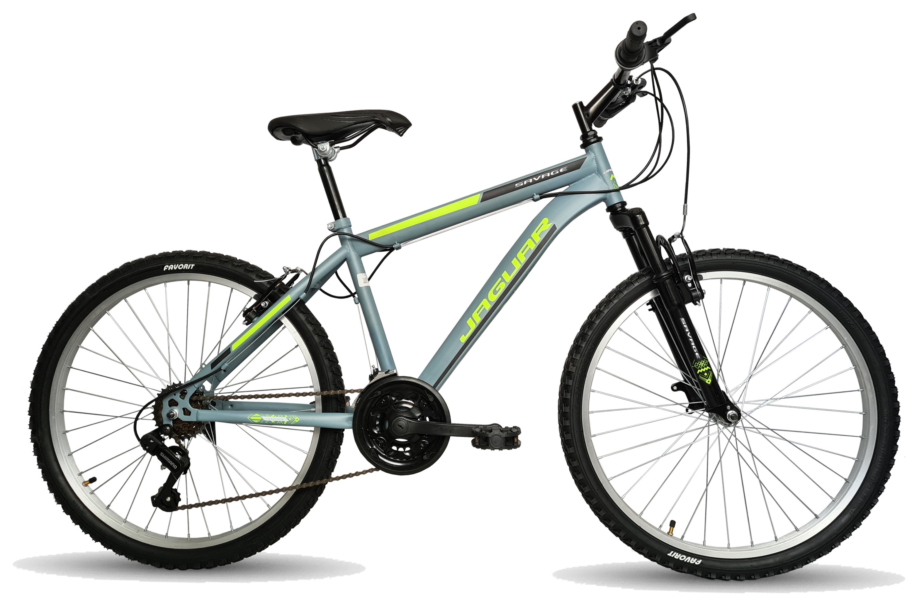 Bicicleta Jaguar Savage Rodada 26 Con Suspensión 21 Velocidades Gris