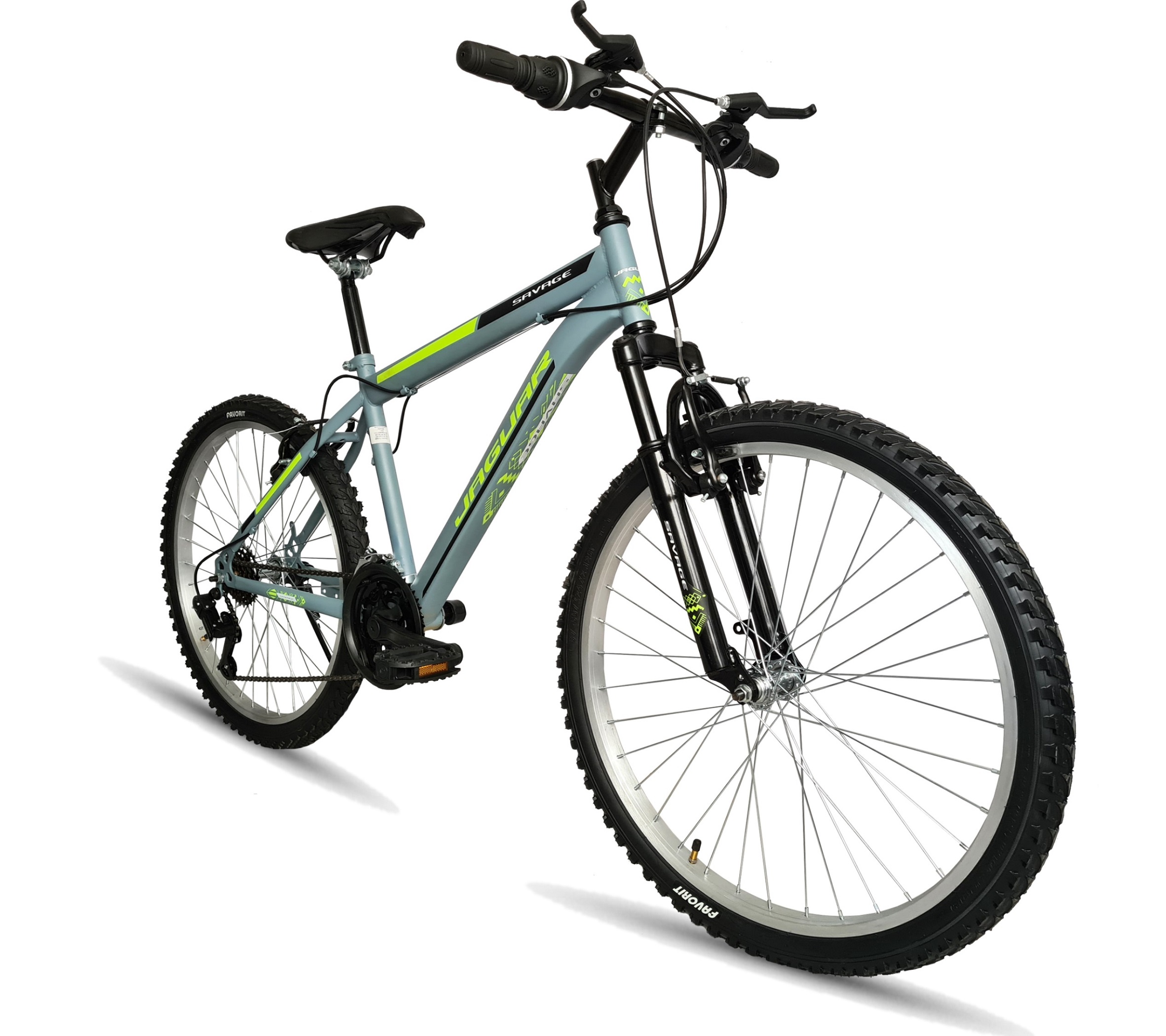 Bicicleta Jaguar Savage Rodada 26 Con Suspensión 21 Velocidades Gris