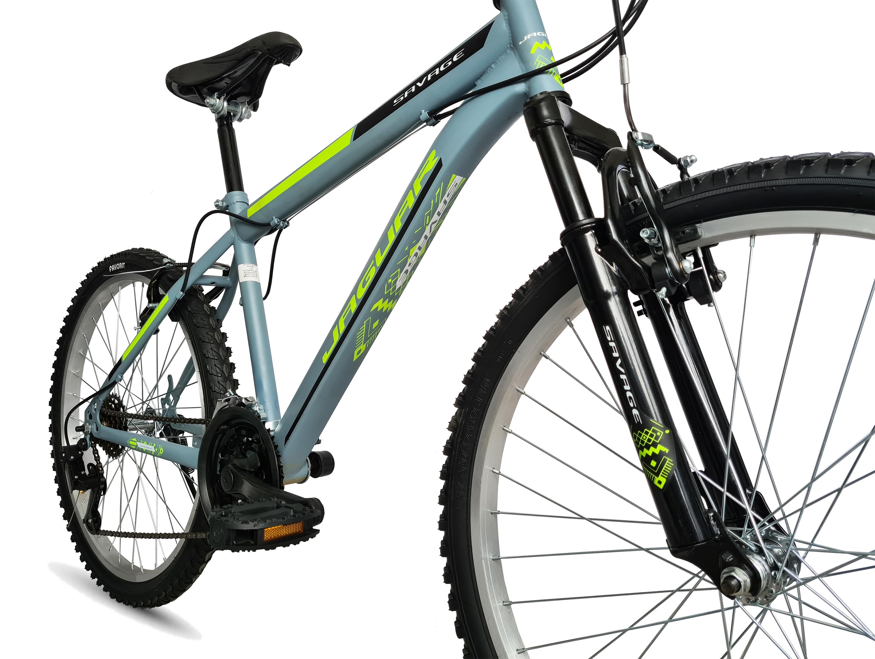 Bicicleta Jaguar Savage Rodada 26 Con Suspensión 21 Velocidades Gris