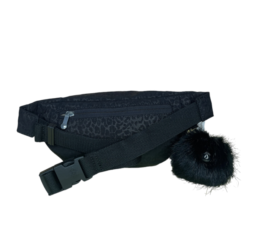 Cangurera Kipling color negro con estampado