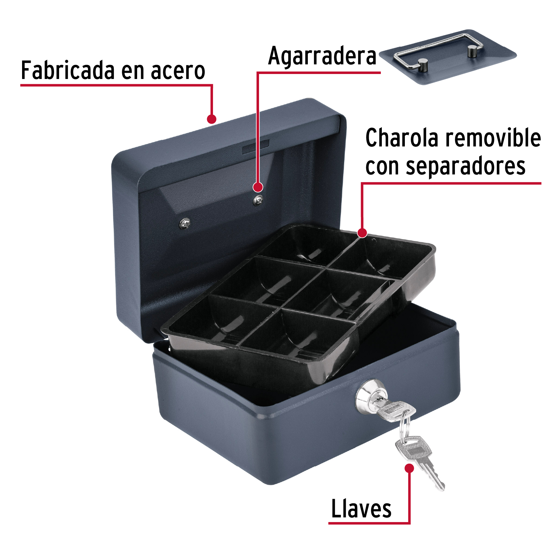 CAJA PARA DINERO, 15 CM, HERMEX 46798