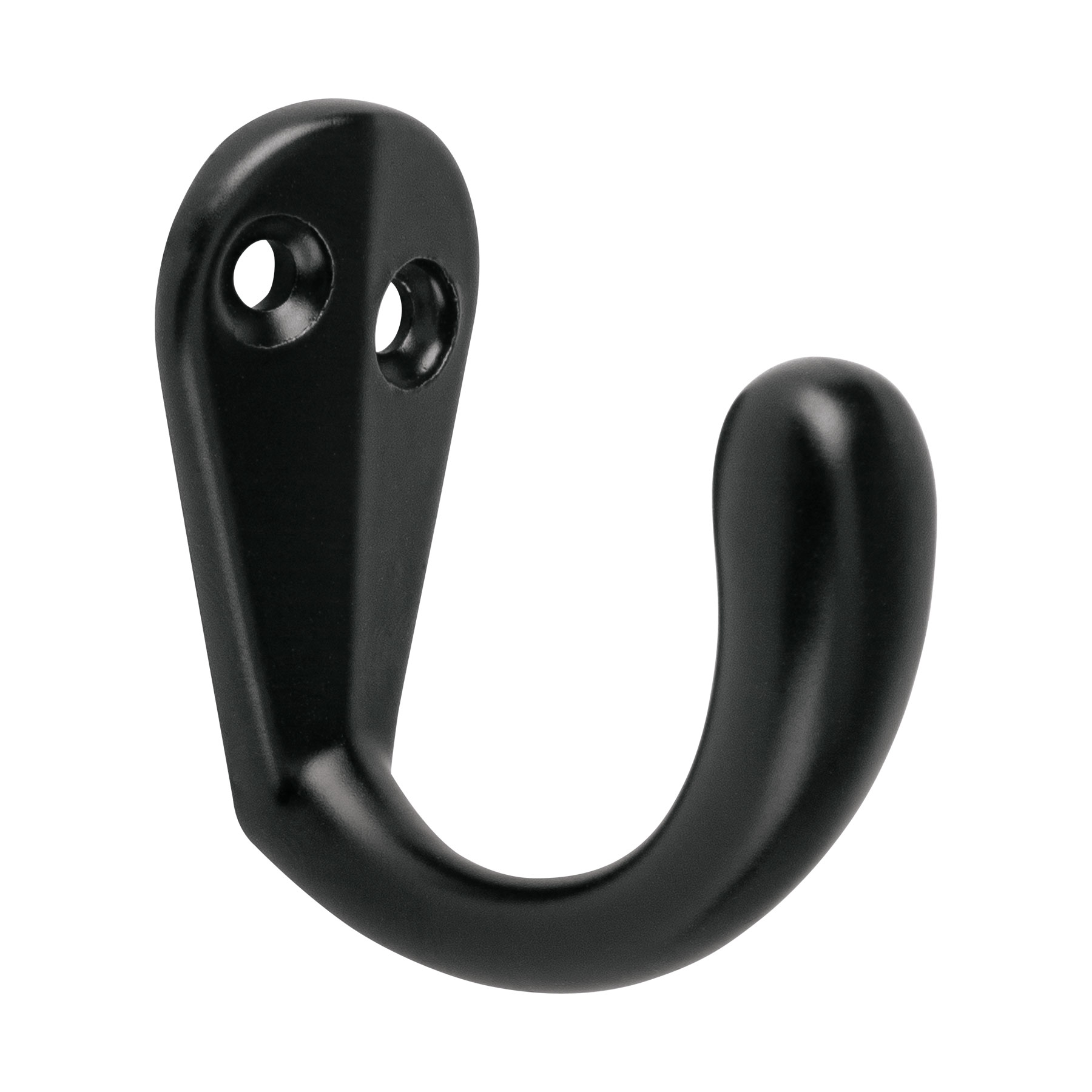 GANCHO SENCILLO TIPO PERCHERO, NEGRO, HERMEX 46833