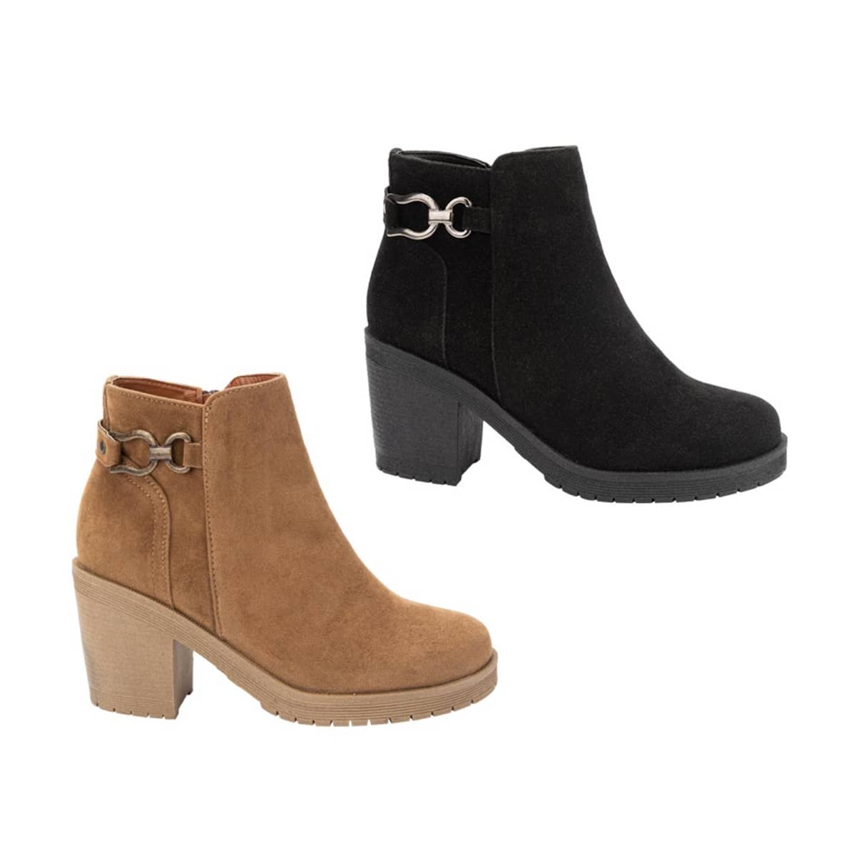 Kit de 2 pares de botas casuales de gamuza marca Vi Line mod. 1109642