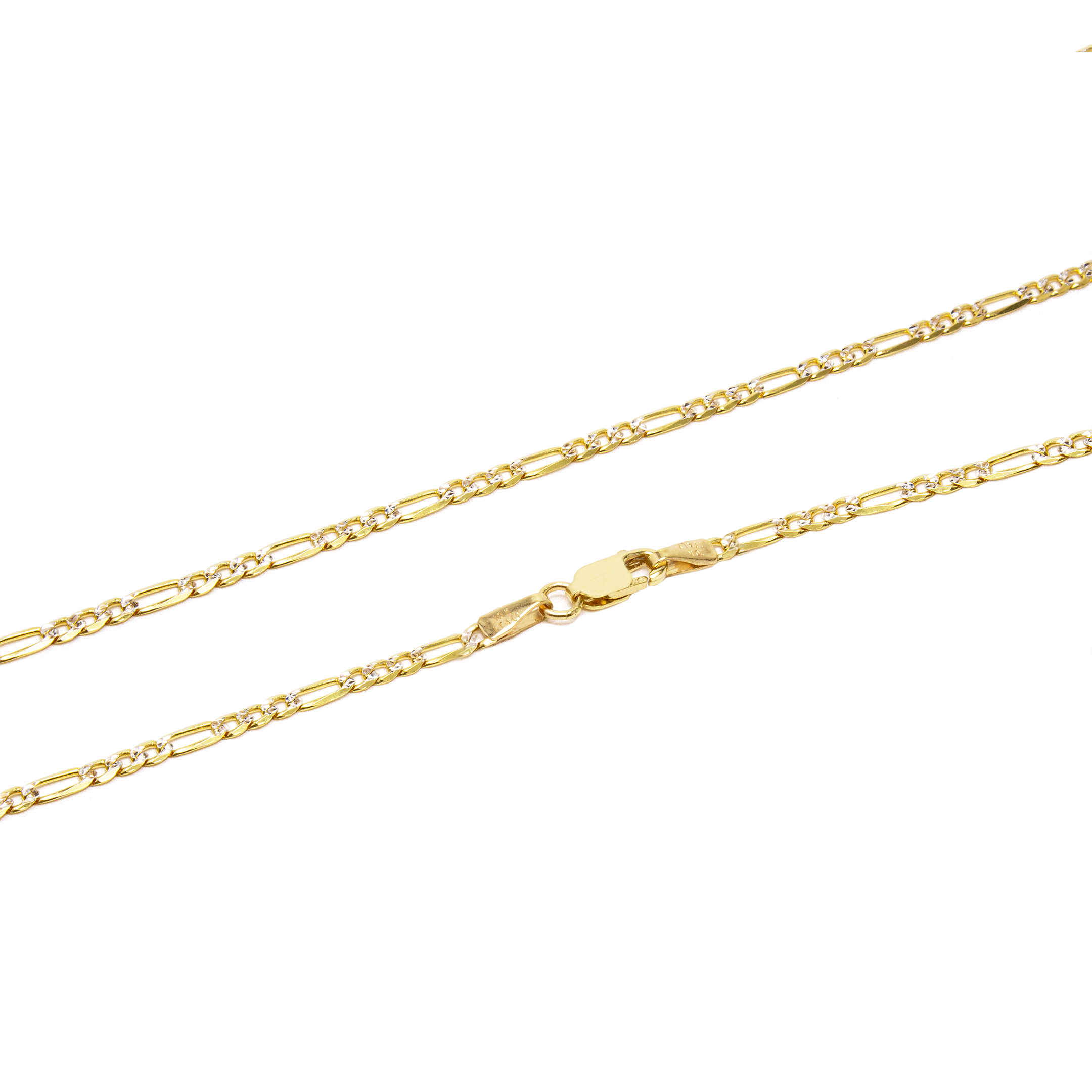 Cadena Cartier diamantada Oro 14 Kilates.