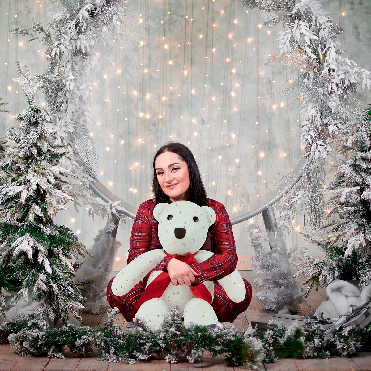 Decoración Navidad,Set 3 osos Navideños Gigantes Tv Ofertas Fredo,60,80 y 140 cm