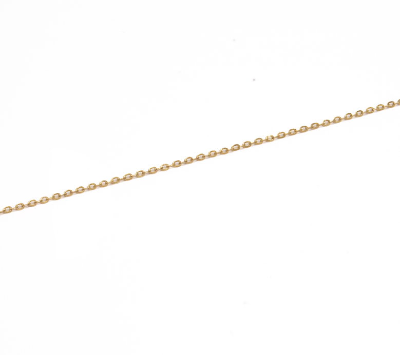 Cadena 1x1 (Rolo) Oro 14 Kilates.