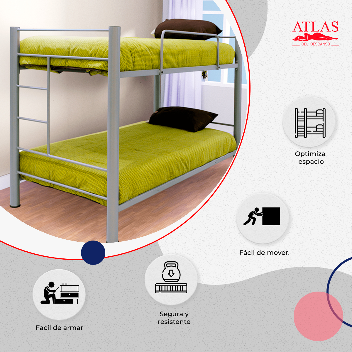 Litera Para Colchones Individuales, 2 juegos de sabanas individuales + 2 protectores individuales