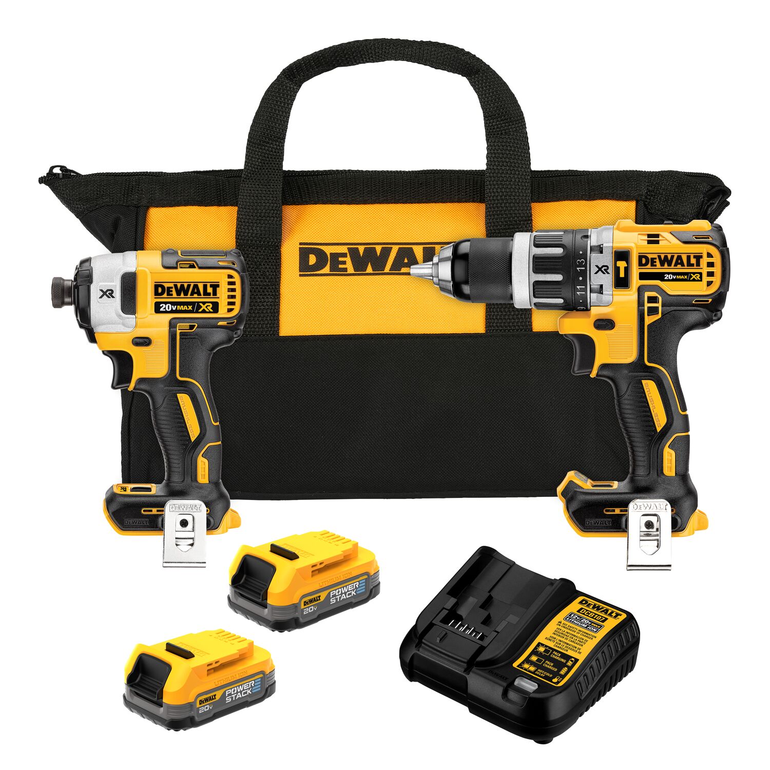Kit Dewalt Dck287E2 Rotomartillo 1/2 20V + Pistola Impacto