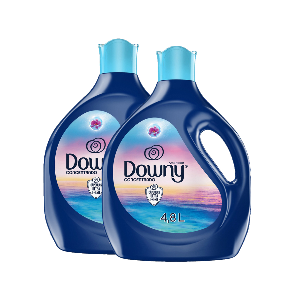 Pack de 2 pzs de Downy Amanecer 5en1 Suavizante Concentrado Líquido 4,8L